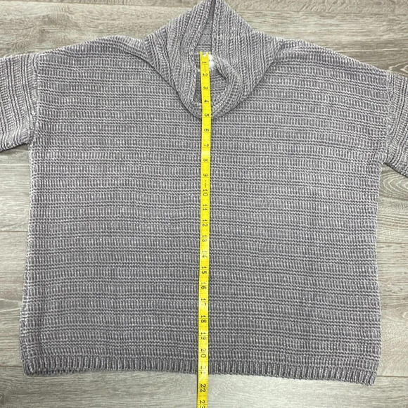 Liz Claiborne Chenille Cowl Neck Sweater Gray M - Picture 9 of 15